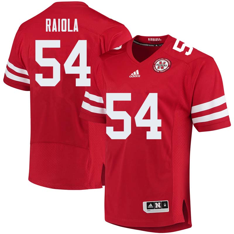 Men #54 Dominic Raiola Nebraska Cornhuskers College Football Jerseys Sale-Red - Click Image to Close